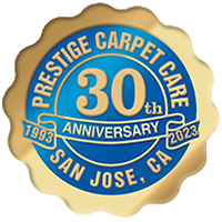 Prestige Carpet Cleaning 30 years badge